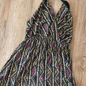 BCBG Generation Tie-back halter dress.